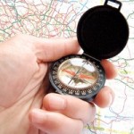 Compass and map