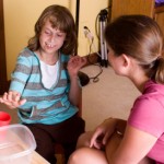 Young girl and nurse