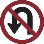 No U turn sign