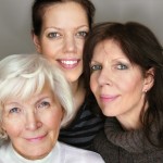 Three generations of women