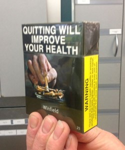 Plain packaging was brought in by the Australian government in 2012