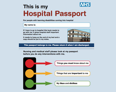 Use of hospital passports was strongly advocated in the Michael report as a reasonable adjustment to improve the quality of health care