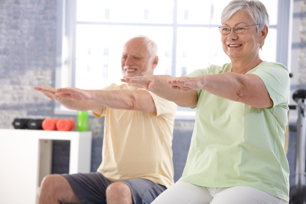 Elderly People Exercising