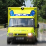 Ambulance on the move