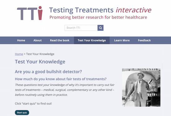 The Testing Treatments website will help you hone your critical skills.