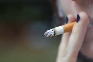 The cross-sectional association between young people reporting having seen smoking imagery in films and smoking status was greater than the prospective association.