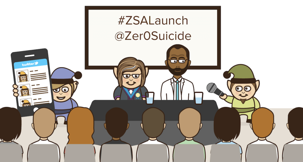 Join us on Twitter from 4-6pm. We're taking the #ZSALaunch Beyond The Room!