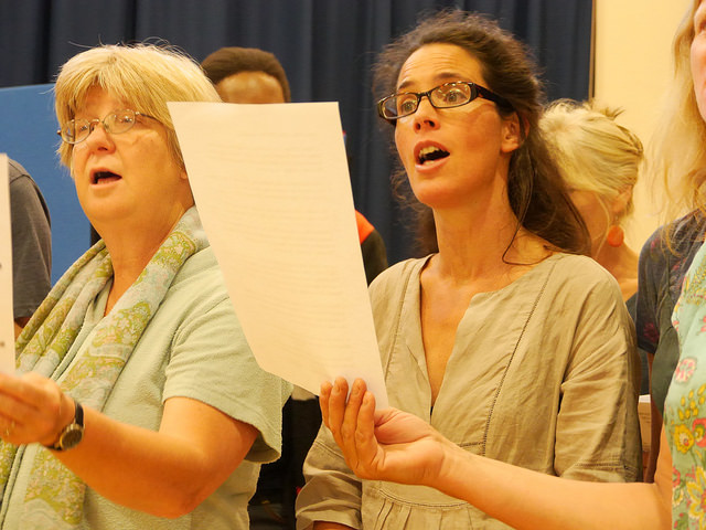 Group singing is fun, and good for our mental health.