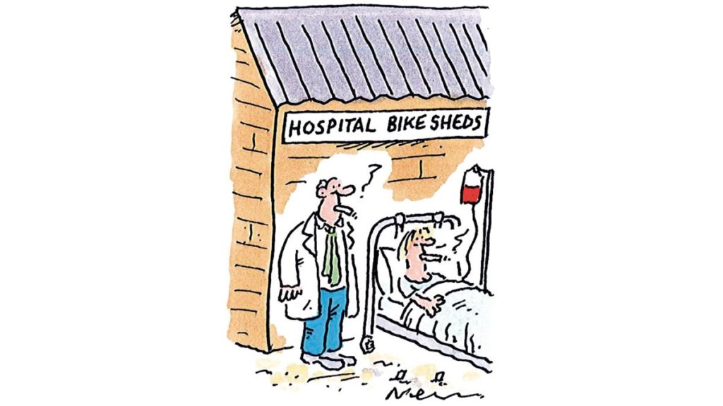 The desire to stop people smoking is clearly linked to potential health benefits, yet hospitals continue to “collude” with individuals to enable them to carry on smoking.