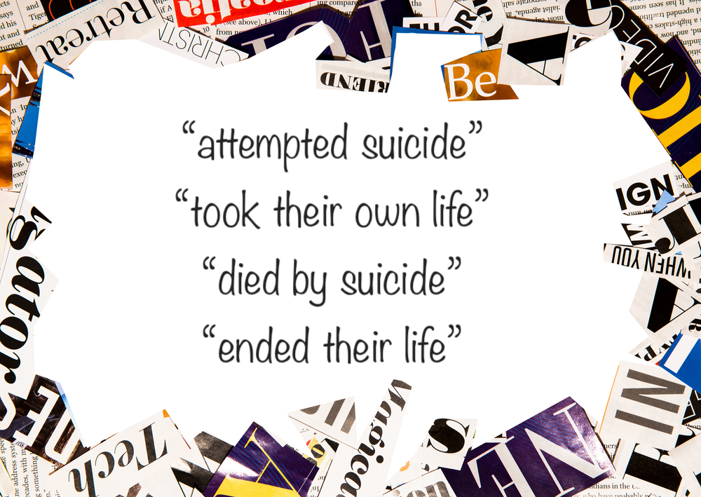 How do we better implement the use of academic and media guidelines to appropriately describe suicide?