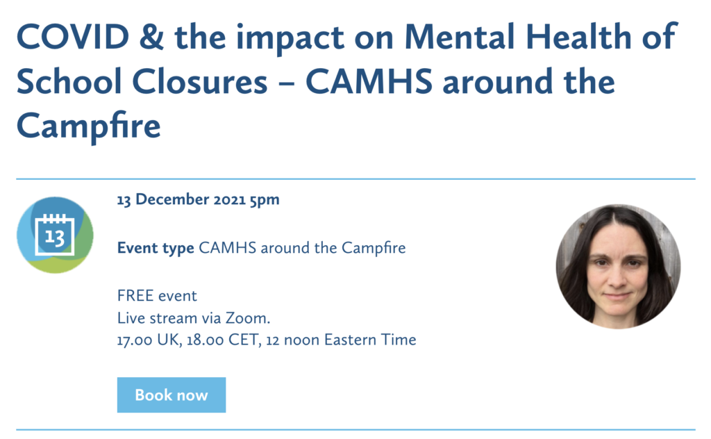 Join us around the #CAMHScampfire to discuss COVID-19 school closures and the impact on youth mental health.