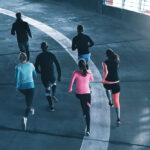 Young,Athletes,In,Sportswear,Training,In,Gym,And,Running,On
