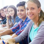 Group,Of,Students,Sitting,In,The,Classroom,At,School