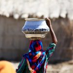 Tharparkar,Sindh,,Pakistan,-,March,,2019:,View,From,Back,Woman