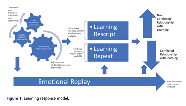 The researcher has developed the learning response model as a way of understanding a social workers relationship with their own CPD.