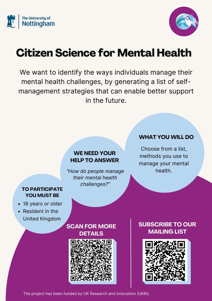 Citizen Science for Mental Health 
