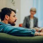 Profile,Of,A,Young,Man,With,Issues,Sitting,On,A