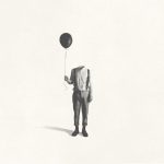 Illustration,Of,Man,Without,Face,Holding,Black,Balloon,,Surreal,Absence