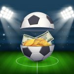 Paper,Money,And,Gold,Coins,Inside,A,Soccer,Ball.,Prize