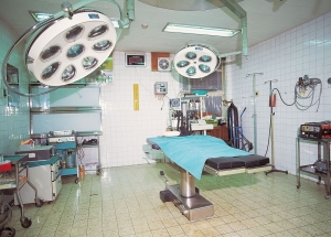 An operating theatre.
