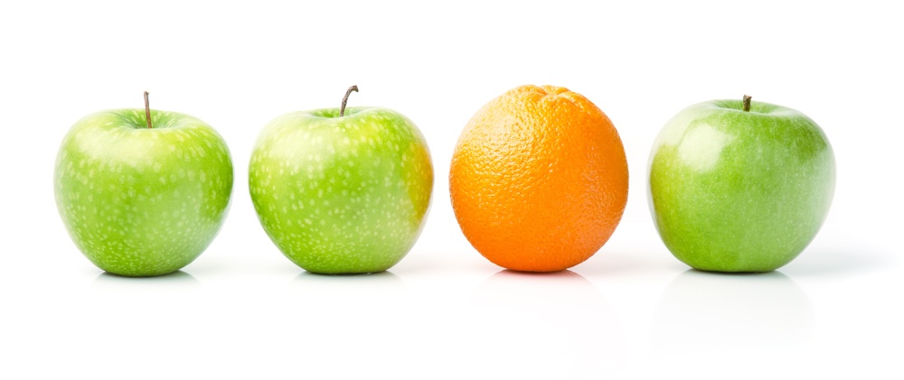 Apples and oranges