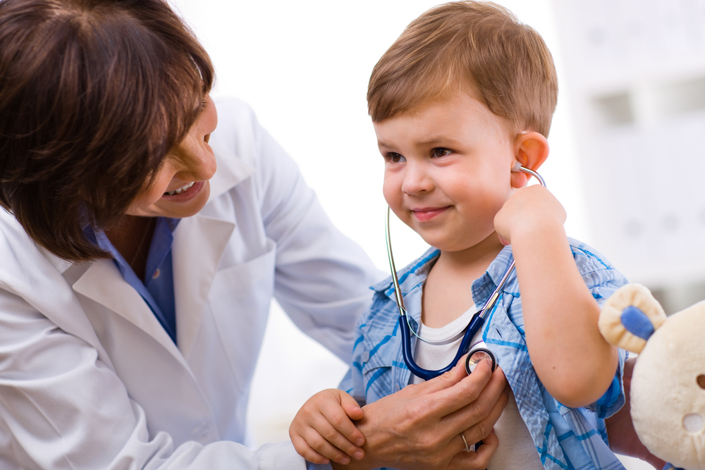 Child with doctor