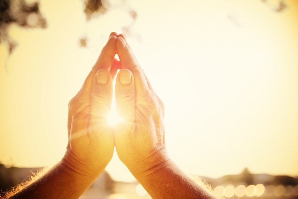 Hands in prayer