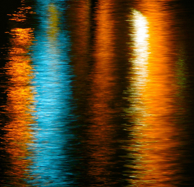 Light refections on water