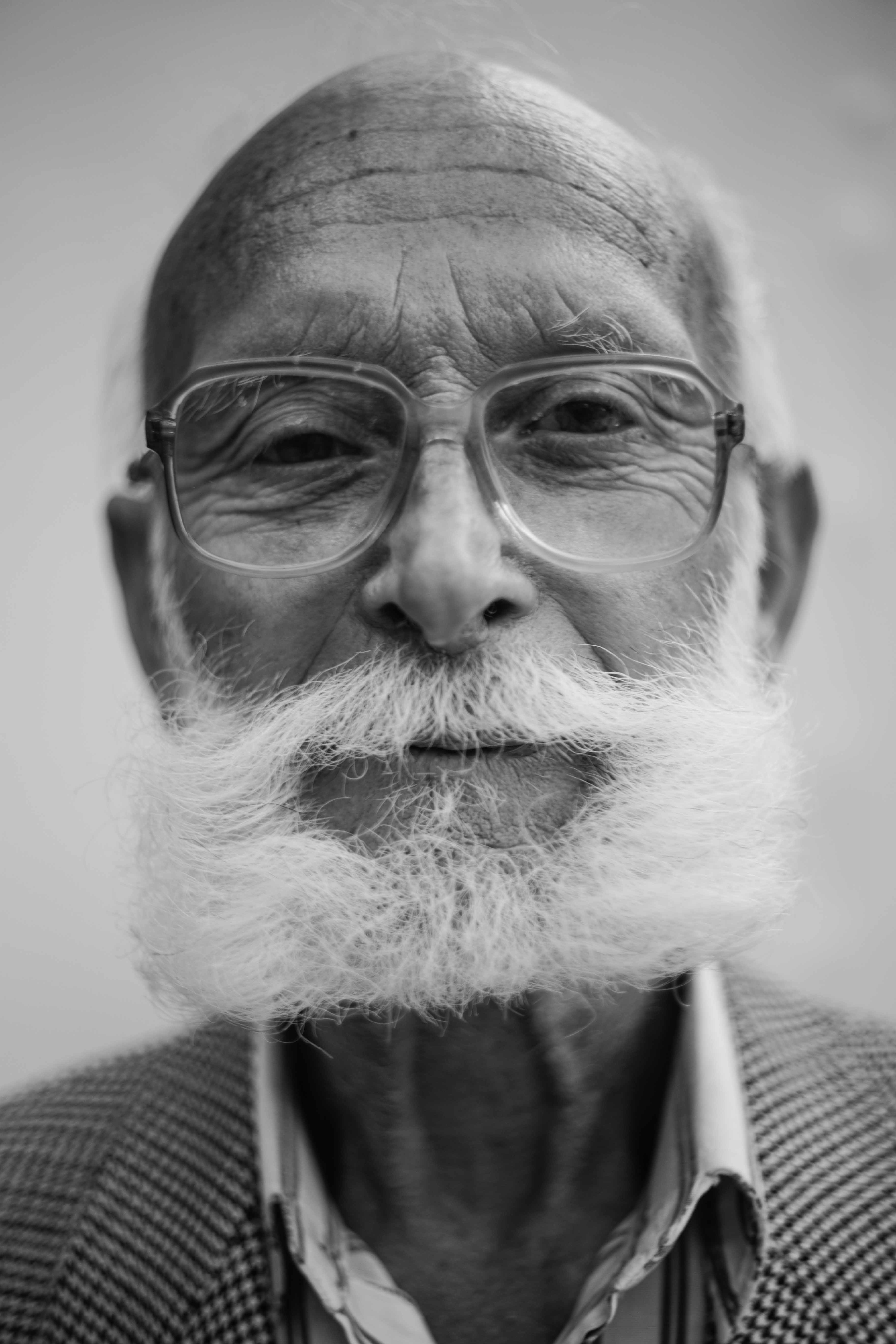 Bearded senior man