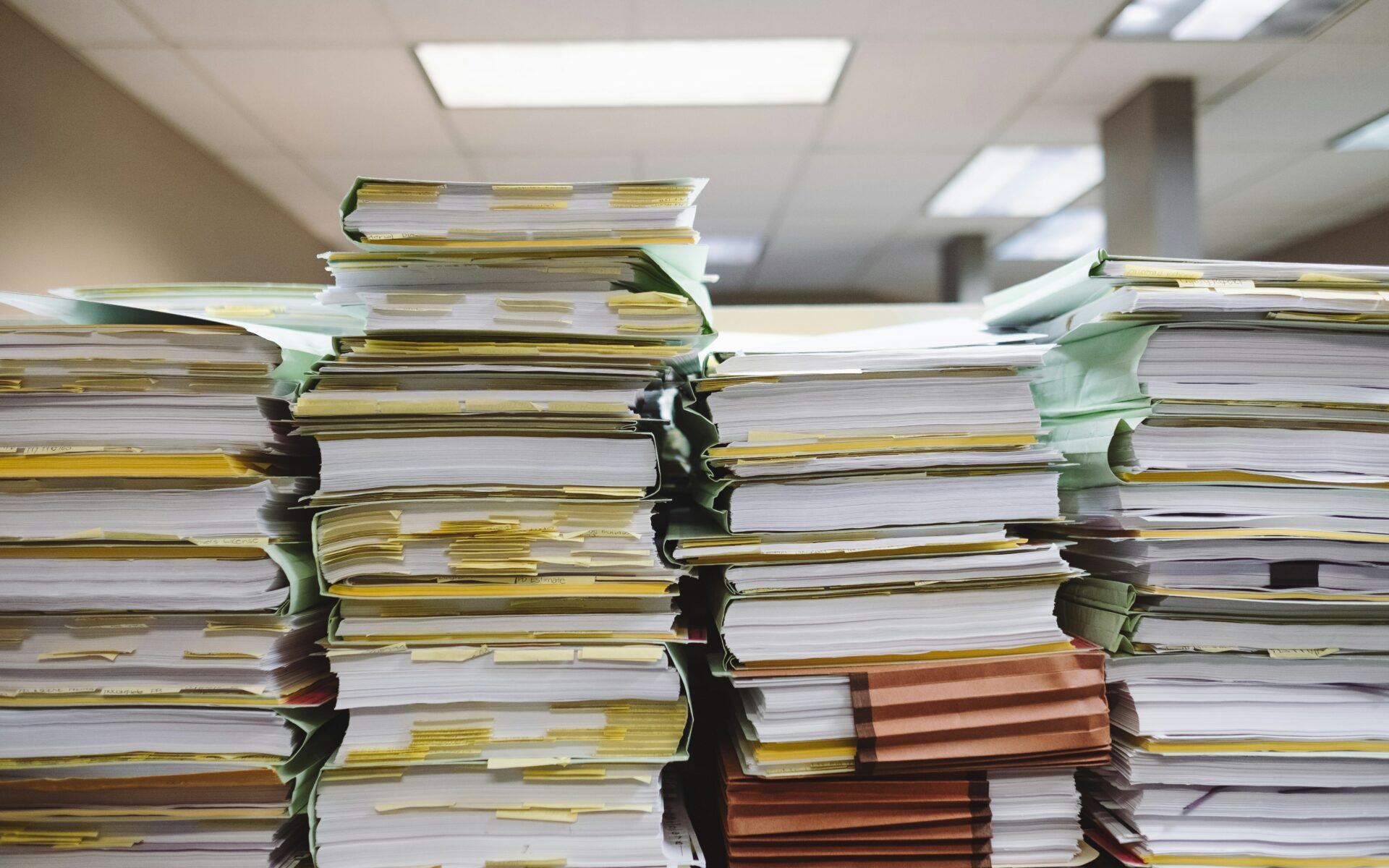 A pile of papers