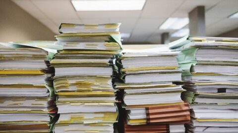 A pile of papers